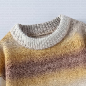 Men's Striped Wool Sweater | Loose Fit Pullover | Multicolor Knit Jumper